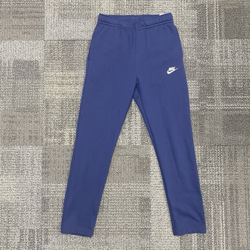 Nike Men's Sportswear Club Fleece open Hem Regular Size S Blue NEW BV2707-410